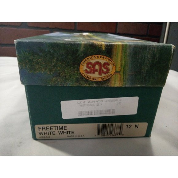 SAS Freetime Free Time White Leather Lace Up 12 N - Picture 9 of 9